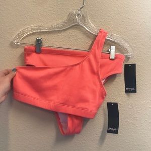 Nasty Gal High Waisted One Shoulder Bikini
